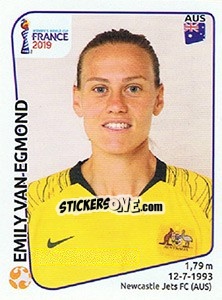 Cromo Emily van Egmond - FIFA Women's World Cup France 2019 - Panini