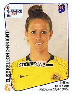 Figurina Elise Kellond-Knight - FIFA Women's World Cup France 2019 - Panini