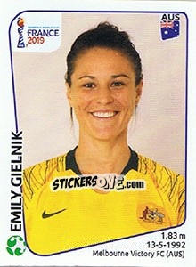 Cromo Emily Gielnik - FIFA Women's World Cup France 2019 - Panini