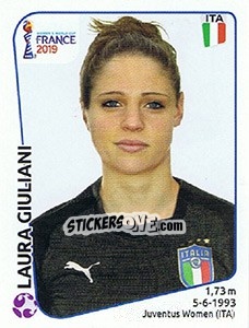 Cromo Laura Giuliani - FIFA Women's World Cup France 2019 - Panini