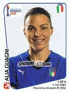 Sticker Alia Guagni - FIFA Women's World Cup France 2019 - Panini
