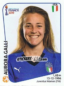 Sticker Aurora Galli - FIFA Women's World Cup France 2019 - Panini