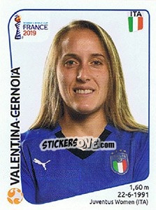 Figurina Valentina Cernoia - FIFA Women's World Cup France 2019 - Panini