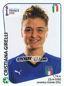 Sticker Cristiana Girelli - FIFA Women's World Cup France 2019 - Panini