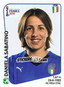 Cromo Daniela Sabatino - FIFA Women's World Cup France 2019 - Panini