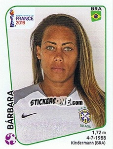 Sticker Bárbara - FIFA Women's World Cup France 2019 - Panini