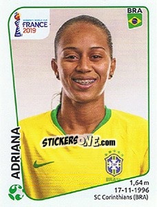 Figurina Adriana - FIFA Women's World Cup France 2019 - Panini