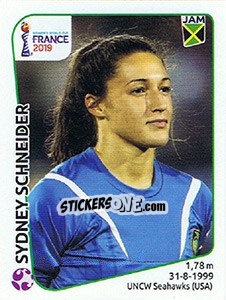 Sticker Sydney Schneider - FIFA Women's World Cup France 2019 - Panini