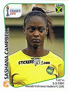 Cromo Sashana Campbell - FIFA Women's World Cup France 2019 - Panini