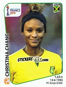 Sticker Christina Chang - FIFA Women's World Cup France 2019 - Panini
