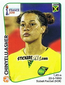 Figurina Chinyelu Asher - FIFA Women's World Cup France 2019 - Panini