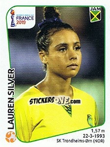 Sticker Lauren Silver - FIFA Women's World Cup France 2019 - Panini