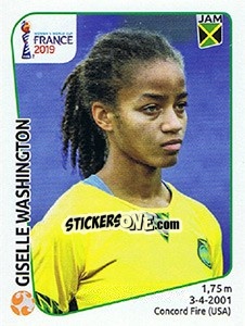 Cromo Giselle Washington - FIFA Women's World Cup France 2019 - Panini