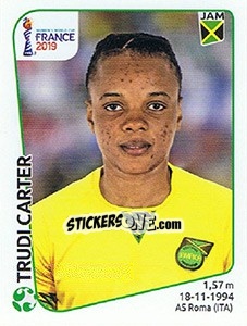 Sticker Trudi Carter - FIFA Women's World Cup France 2019 - Panini