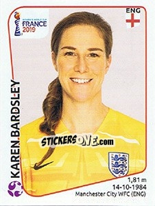Sticker Karen Bardsley - FIFA Women's World Cup France 2019 - Panini
