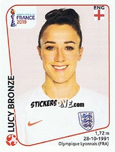 Sticker Lucy Bronze - FIFA Women's World Cup France 2019 - Panini
