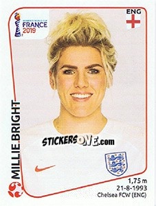 Figurina Millie Bright - FIFA Women's World Cup France 2019 - Panini