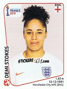 Sticker Demi Stokes - FIFA Women's World Cup France 2019 - Panini