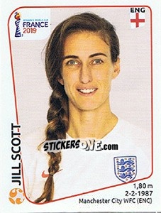 Sticker Jill Scott - FIFA Women's World Cup France 2019 - Panini