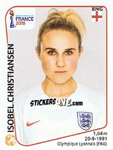 Sticker Isobel Christiansen - FIFA Women's World Cup France 2019 - Panini