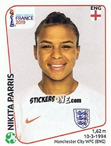 Sticker Nikita Parris - FIFA Women's World Cup France 2019 - Panini