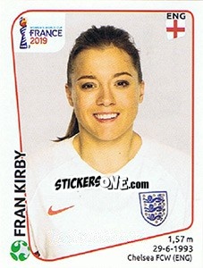 Sticker Fran Kirby - FIFA Women's World Cup France 2019 - Panini