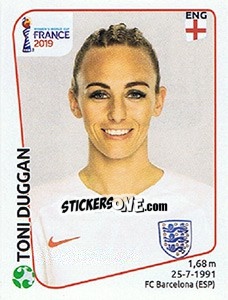 Figurina Toni Duggan - FIFA Women's World Cup France 2019 - Panini