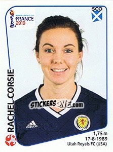 Sticker Rachel Corsie - FIFA Women's World Cup France 2019 - Panini