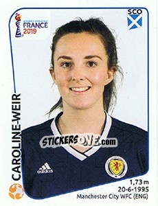 Sticker Caroline Weir - FIFA Women's World Cup France 2019 - Panini