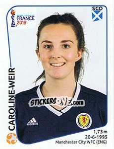 Figurina Caroline Weir - FIFA Women's World Cup France 2019 - Panini