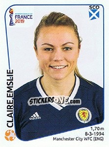 Cromo Claire Emslie - FIFA Women's World Cup France 2019 - Panini