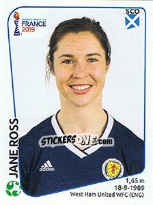 Sticker Jane Ross - FIFA Women's World Cup France 2019 - Panini