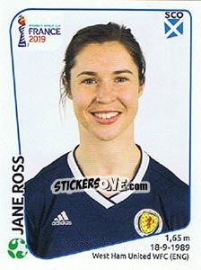 Figurina Jane Ross - FIFA Women's World Cup France 2019 - Panini