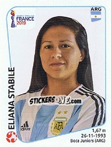 Sticker Eliana Stabile - FIFA Women's World Cup France 2019 - Panini