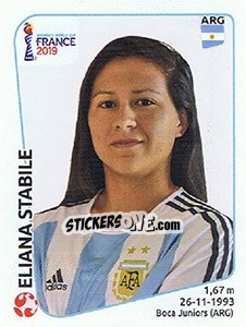 Cromo Eliana Stabile - FIFA Women's World Cup France 2019 - Panini