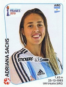 Sticker Adriana Sachs - FIFA Women's World Cup France 2019 - Panini