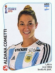 Sticker Aldana Cometti - FIFA Women's World Cup France 2019 - Panini