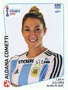 Cromo Aldana Cometti - FIFA Women's World Cup France 2019 - Panini