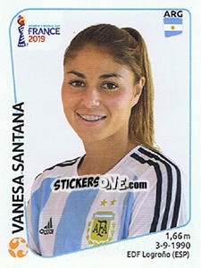 Sticker Vanesa Santana - FIFA Women's World Cup France 2019 - Panini