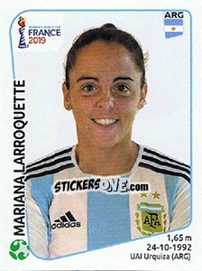 Cromo Mariana Larroquette - FIFA Women's World Cup France 2019 - Panini