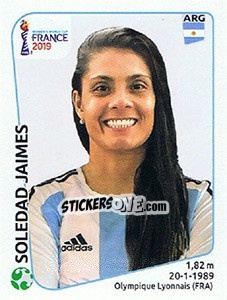 Sticker Soledad Jaimes - FIFA Women's World Cup France 2019 - Panini