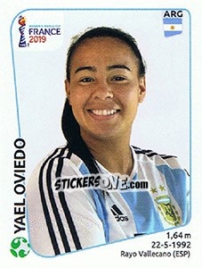 Sticker Yael Oviedo - FIFA Women's World Cup France 2019 - Panini