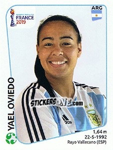 Figurina Yael Oviedo - FIFA Women's World Cup France 2019 - Panini