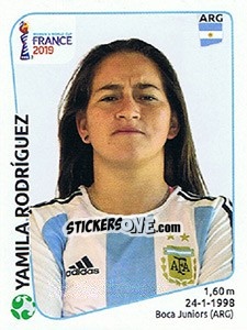 Sticker Yamila Rodriguez - FIFA Women's World Cup France 2019 - Panini