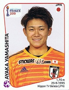 Sticker Ayaka Yamashita - FIFA Women's World Cup France 2019 n. 311 - Panini