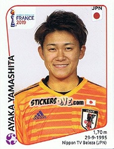 Sticker Ayaka Yamashita - FIFA Women's World Cup France 2019 - Panini