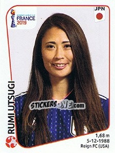 Sticker Rumi Utsugi - FIFA Women's World Cup France 2019 - Panini