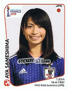 Sticker Aya Sameshima - FIFA Women's World Cup France 2019 n. 314 - Panini