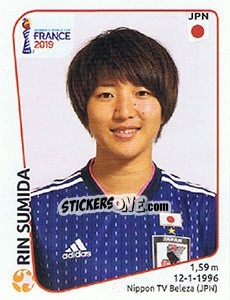 Cromo Rin Sumida - FIFA Women's World Cup France 2019 - Panini