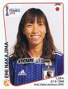 Sticker Emi Nakajima - FIFA Women's World Cup France 2019 - Panini